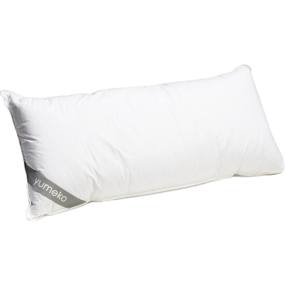 Yumeko hoofdkussen gerecycled dons 40x80 zacht - Biologisch & ecologisch afbeelding 1