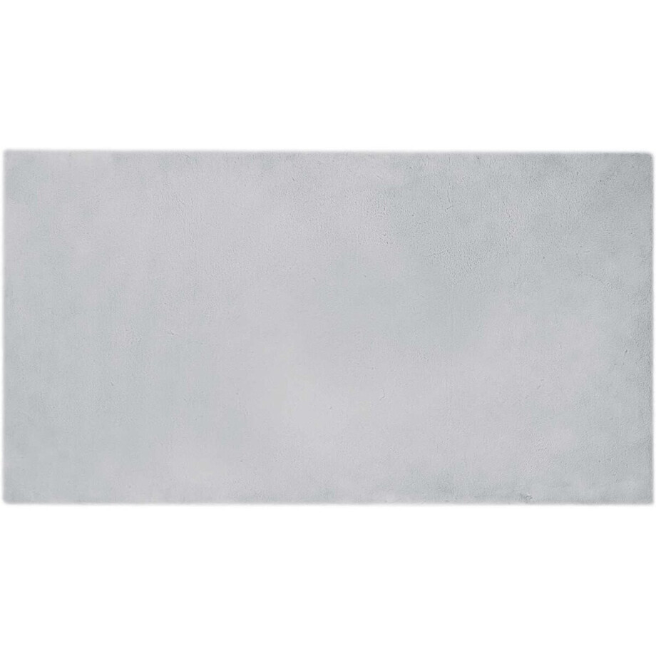 vidaXL - Nep - Konijnenbont - Vloerkleed - Olite - Grijs - 80 - x - 150 - cm - Polyester afbeelding 1