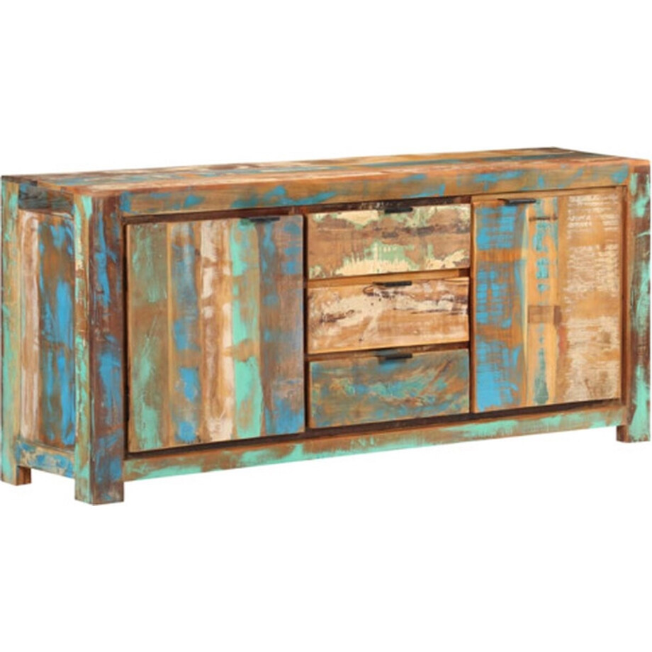 vidaXL - Dressoir - 175x40x75 - cm - massief - gerecycled - hout afbeelding 1