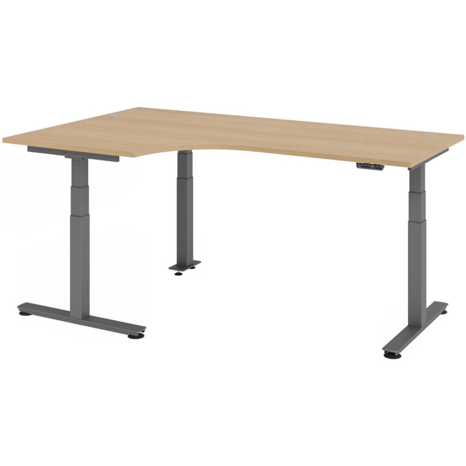 XDSM 82 G | Bureau - 200 x 120 Knoestige Eiken Tafelhoogte I Elektrisch in hoogte verstelbaar XDSM 82 G | Bureau - 200 x 120 Knoestige Eiken Tafelhoogte I Elektrisch in hoogte verstelbaar afbeelding 1