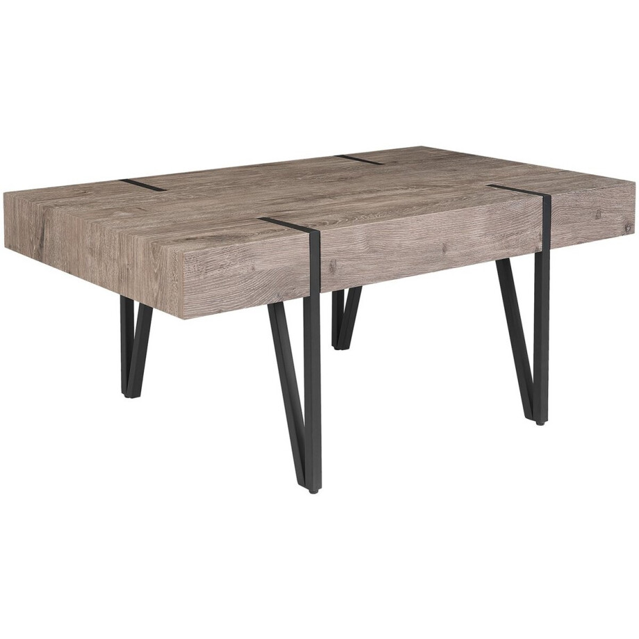 ADENA - Salontafel - Donkere houtkleur - MDF ADENA - Salontafel - Donkere houtkleur - MDF afbeelding 1