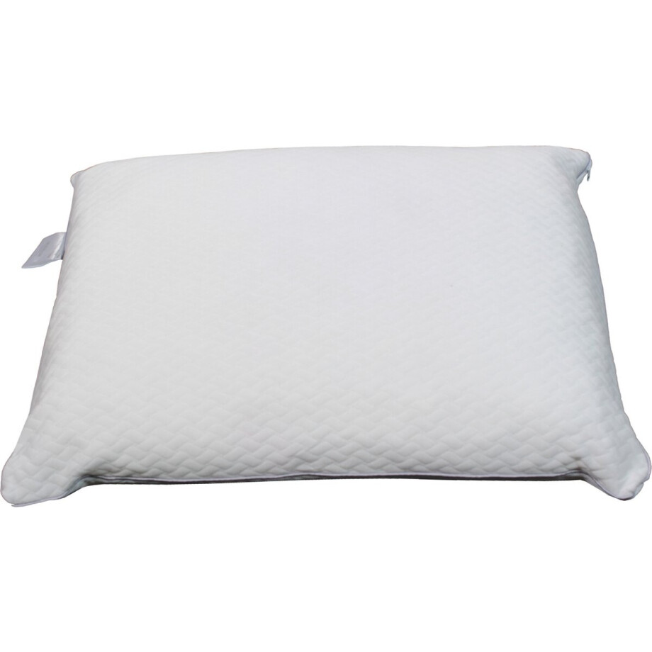 Polydaun Hoofdkussen - Traagschuim - 65x50x15 cm - medium - wit afbeelding 1