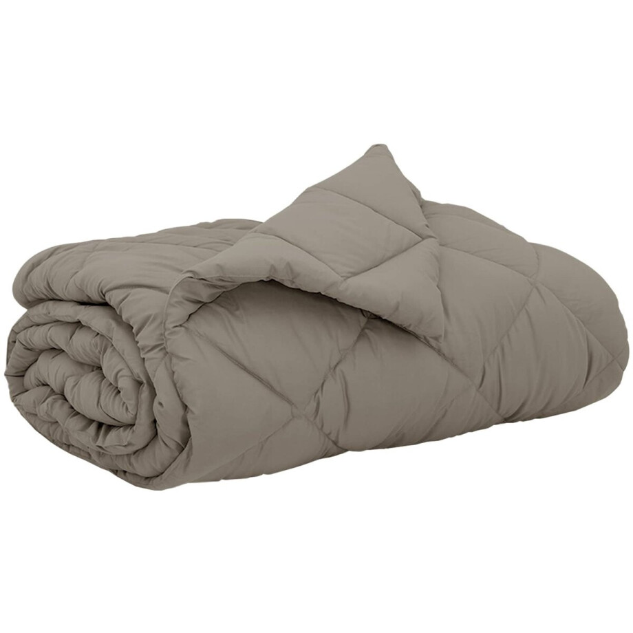 vidaXL - Zomer - Deken - Lichtgrijs - 220 - x - 240 - cm - Microvezel afbeelding 1