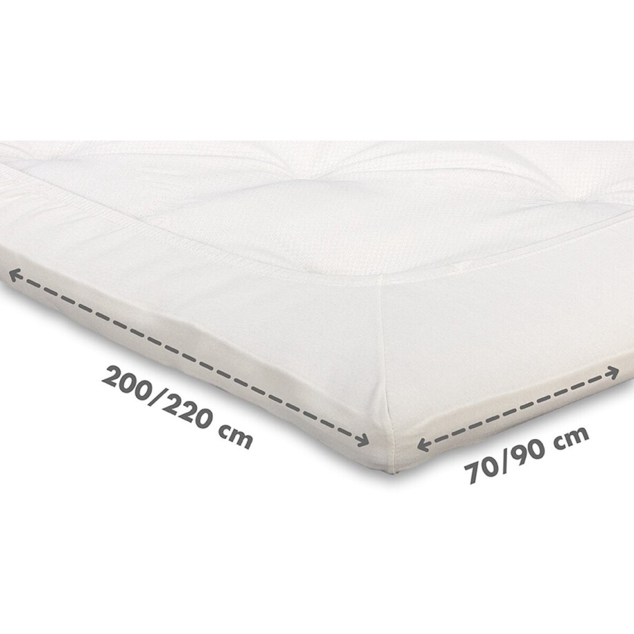 Beter Bed Select Jersey Hoeslaken Topper - 160 x 200/210/220 cm - 100% Katoen - Matrasbeschermer - Matrashoes - Off-White Beter Bed Select Jersey Hoeslaken Topper - 160 x 200/210/220 cm - 100% Katoen - Matrasbeschermer - Matrashoes - Off-White afbeelding 1