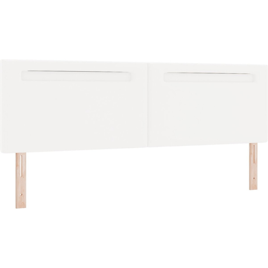 vidaXL - LED - Hoofdbord - Wit - 180 - cm - Kunstleer vidaXL - LED - Hoofdbord - Wit - 180 - cm - Kunstleer afbeelding 1