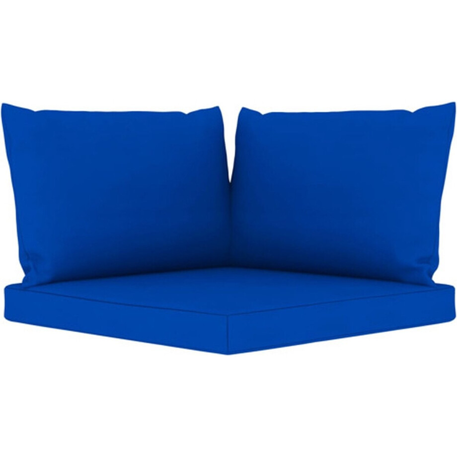 vidaXL - Palletkussens - 3 - st - oxford - stof - blauw vidaXL - Palletkussens - 3 - st - oxford - stof - blauw afbeelding 1