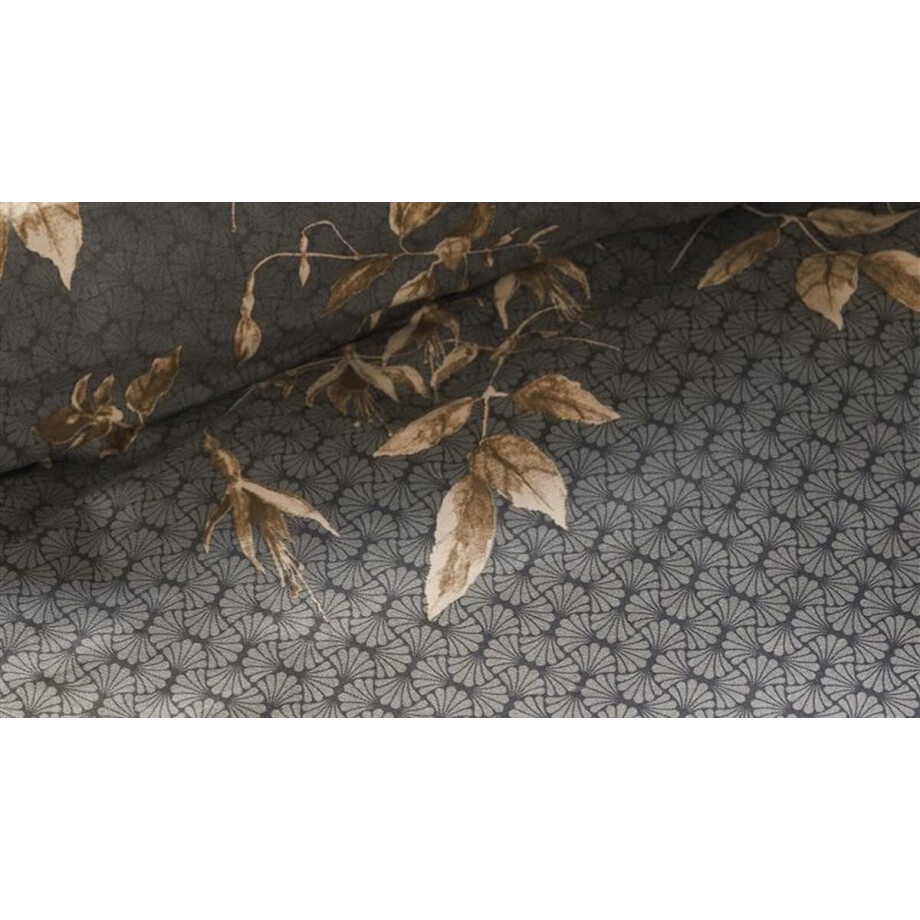 Beddinghouse Khai dekbedovertrek - Tweepersoons - 200x200/220 cm - Antraciet afbeelding 1