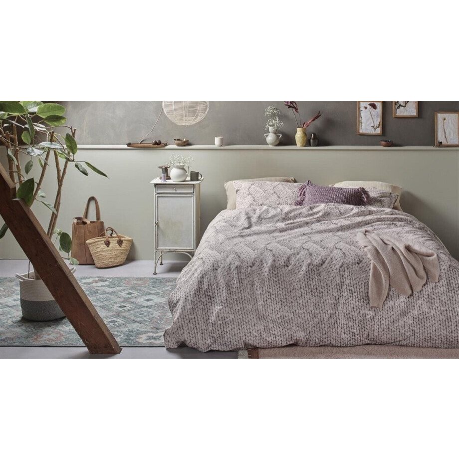 Ariadne at Home Wool dekbedovertrek - Lits-Jumeaux - 240x200/220 - Gebroken wit afbeelding 1