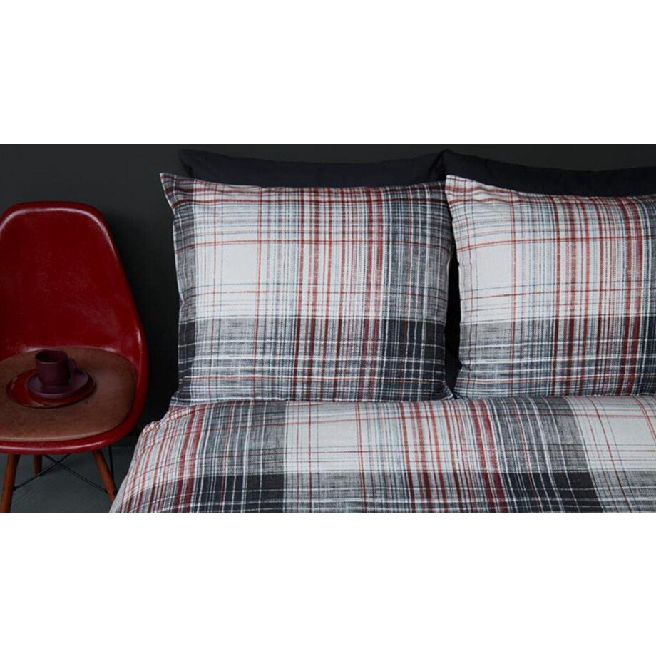 Beddinghouse Filip Dekbedovertrek - Lits-jumeaux - 240x200/220 cm - Red afbeelding 1