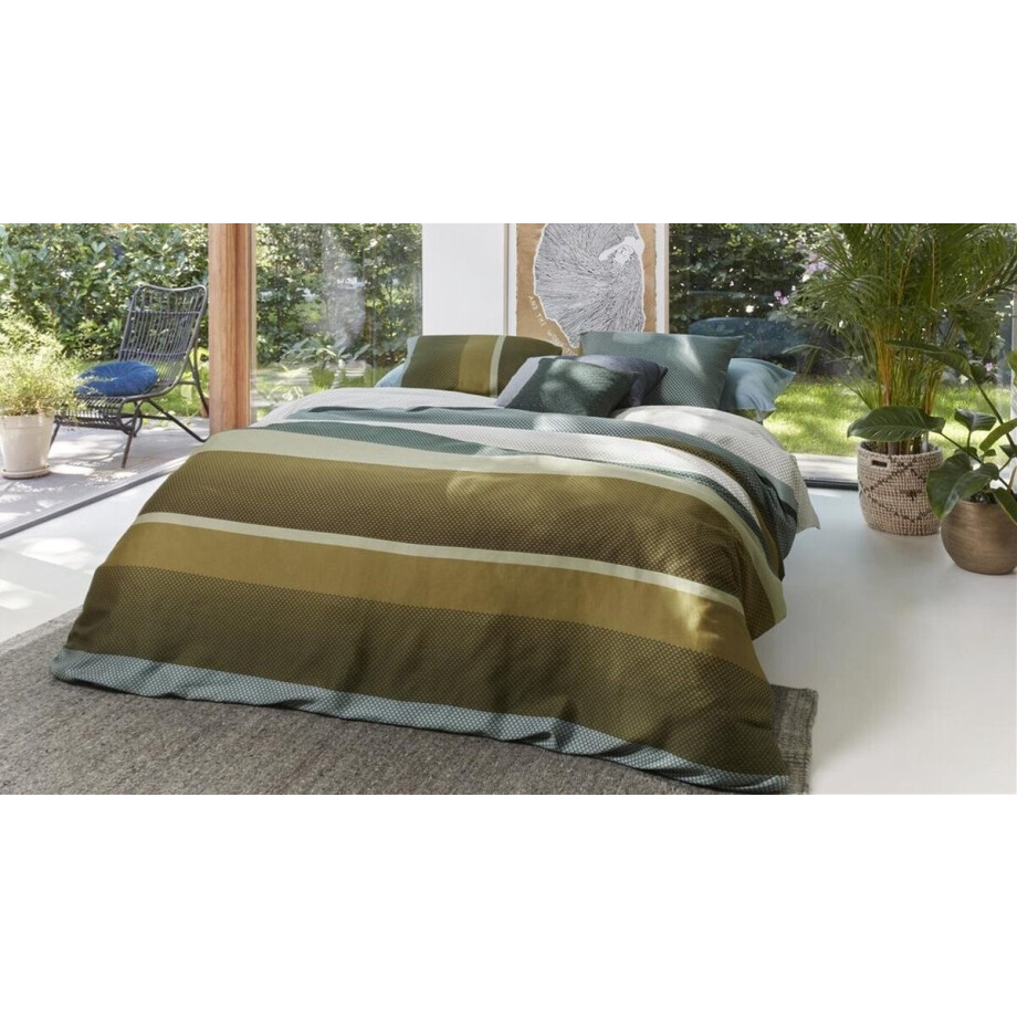 Beddinghouse Rhys dekbedovertrek - Eenpersoons - 140x200/220 - Groen Beddinghouse Rhys dekbedovertrek - Eenpersoons - 140x200/220 - Groen afbeelding 1