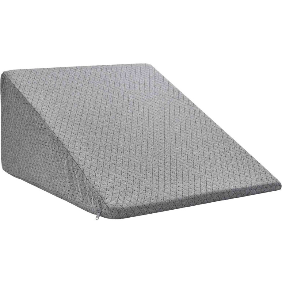 vidaXL - Been - Kussen - 60 - x - 50 - x - 30 - cm - Zacht - Traagschuim - Grijs afbeelding 1