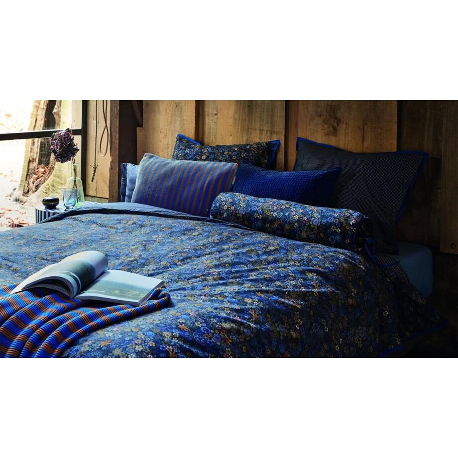 Pip Studio Tutti I Fiori dekbedovertrek - Lits-Jumeaux - 240 x 200/220 cm - Donkerblauw afbeelding 1