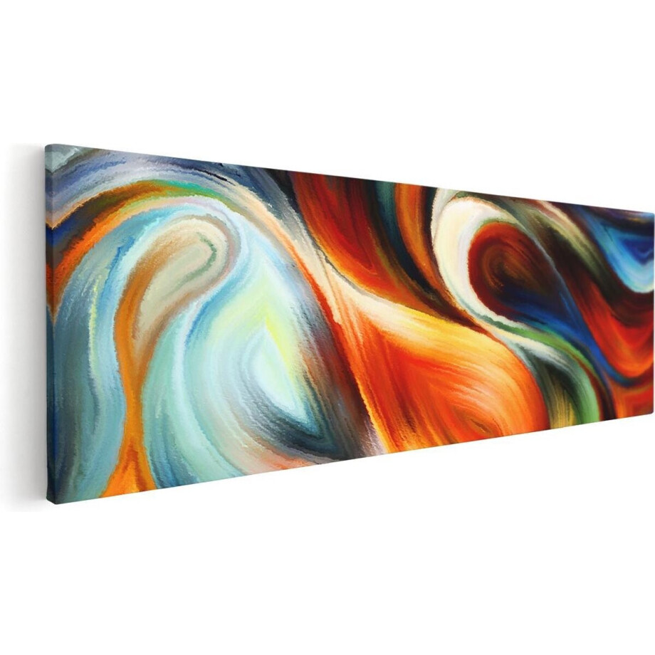 Artaza Canvas Schilderij Abstract - 90x30 cm - Wanddecoratie Kleurrijk - Muurdecoratie Woonkamer - Schilderijen Op Canvas Artaza Canvas Schilderij Abstract - 90x30 cm - Wanddecoratie Kleurrijk - Muurdecoratie Woonkamer - Schilderijen Op Canvas afbeelding 1