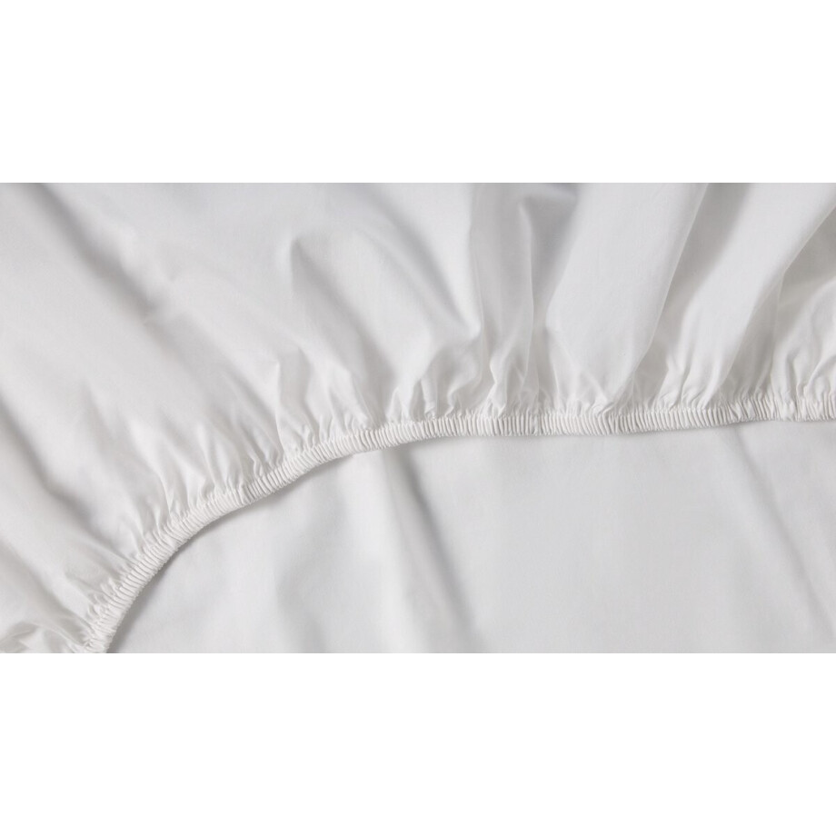 Beter Bed Select Jersey Hoeslaken - 120 x 200/210/220 cm - 100% Katoen - Matrasbeschermer - Matrashoes - Off-White afbeelding 1