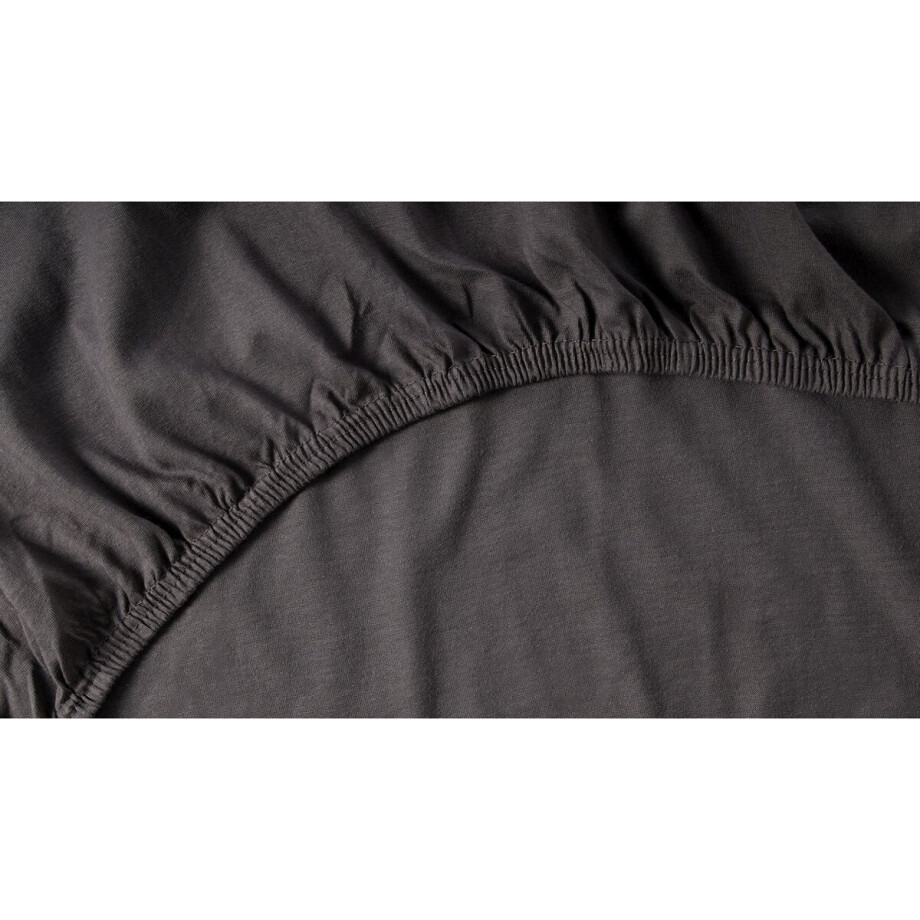 Beter Bed Select Jersey Hoeslaken - 140 x 200/210/220 cm - 100% Katoen - Matrasbeschermer - Matrashoes - Antraciet afbeelding 1