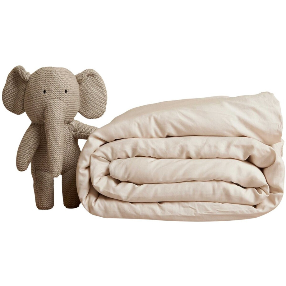 Coco & Cici Kind - TENCEL Twill Dekbedovertrek Beige afbeelding 1