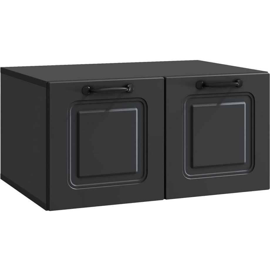 vidaXL - Wandmontage - TV-kast - Zwart - 59,5 - x - 41 - x - 30 - cm - Bewerkt - hout vidaXL - Wandmontage - TV-kast - Zwart - 59,5 - x - 41 - x - 30 - cm - Bewerkt - hout afbeelding 1