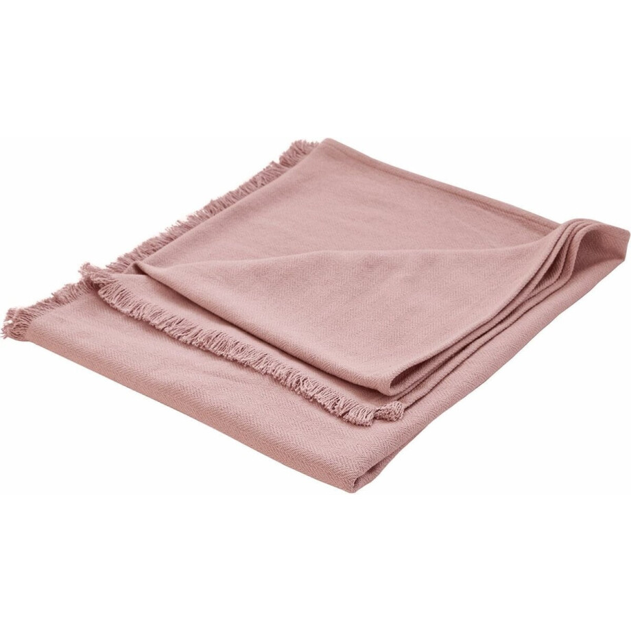 LOBERON Plaid Herepian roze afbeelding 1