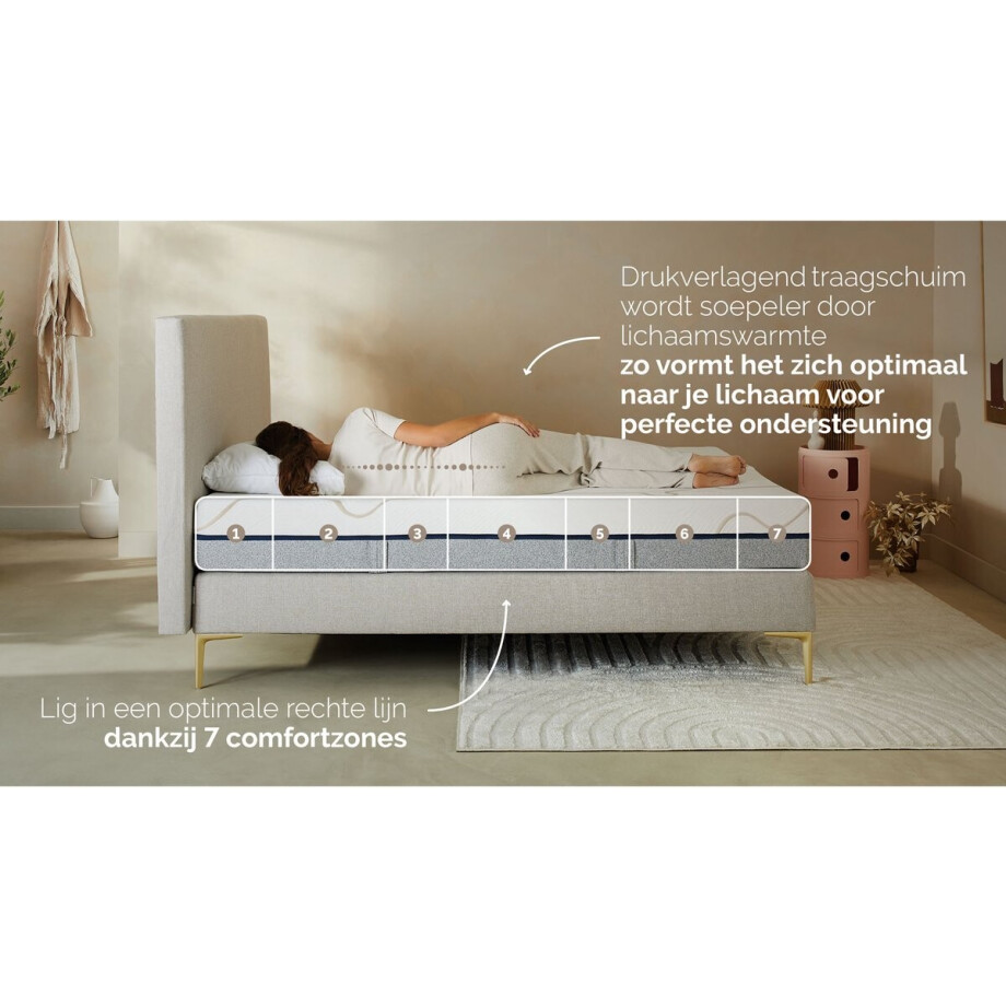 B Bright Gold 300 matras - 160 x 200 cm afbeelding 1