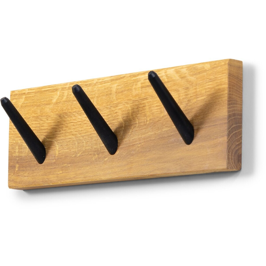 Spinder Design kapstok Nub 3 - Eiken - 3 haken - Eikenhout Spinder Design kapstok Nub 3 - Eiken - 3 haken - Eikenhout afbeelding 1