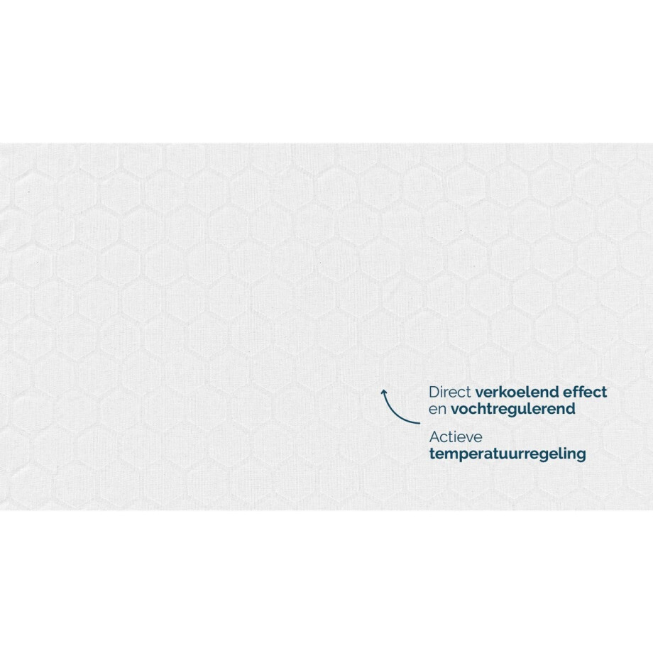 B Bright Hoeslaken Extra Verkoelend - 120 x 200/210 cm - wit afbeelding 1