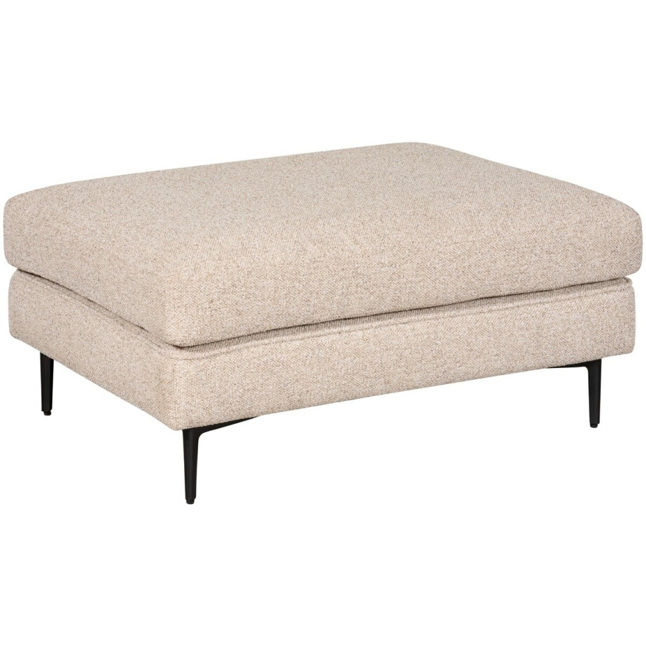 Hocker Source - Textiel / Metaal - Beige - 74 x 46 x 102 cm (BxHxD) afbeelding 1