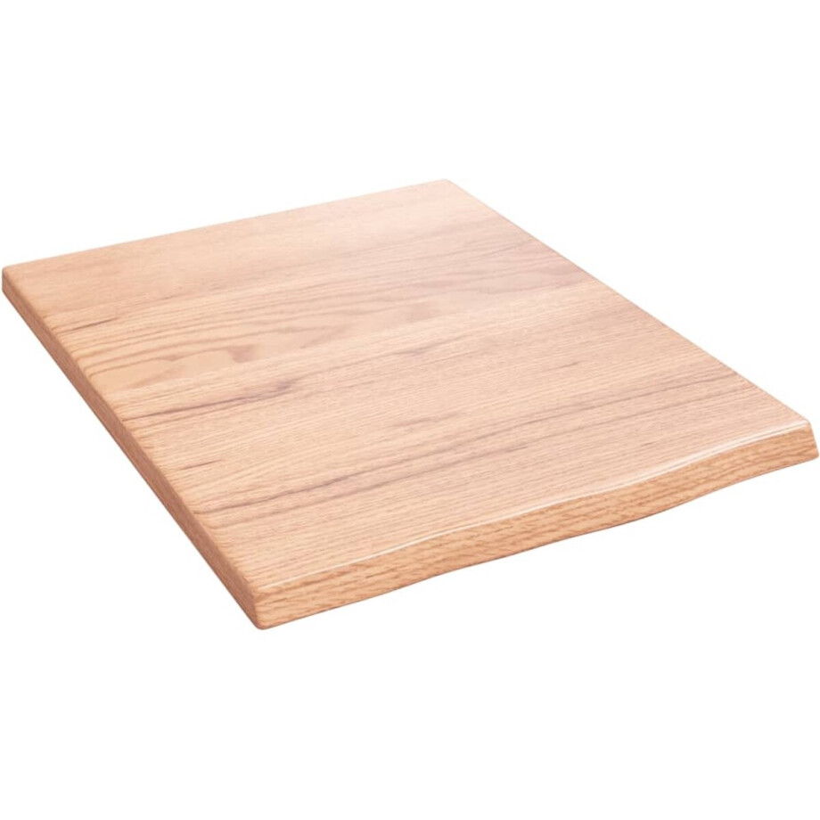 vidaXL Wandschap Massief Eikenhout 40x50x2 cm Wandplank - Eikenhouten Plank - Hangplankje - Bergruimte - Woonaccessoires vidaXL Wandschap Massief Eikenhout 40x50x2 cm Wandplank - Eikenhouten Plank - Hangplankje - Bergruimte - Woonaccessoires afbeelding 1