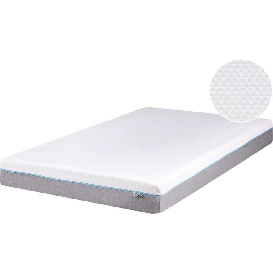GLEE - Traagschuimmatras - Grijs - 140 x 200 cm - Polyester GLEE - Traagschuimmatras - Grijs - 140 x 200 cm - Polyester afbeelding 1