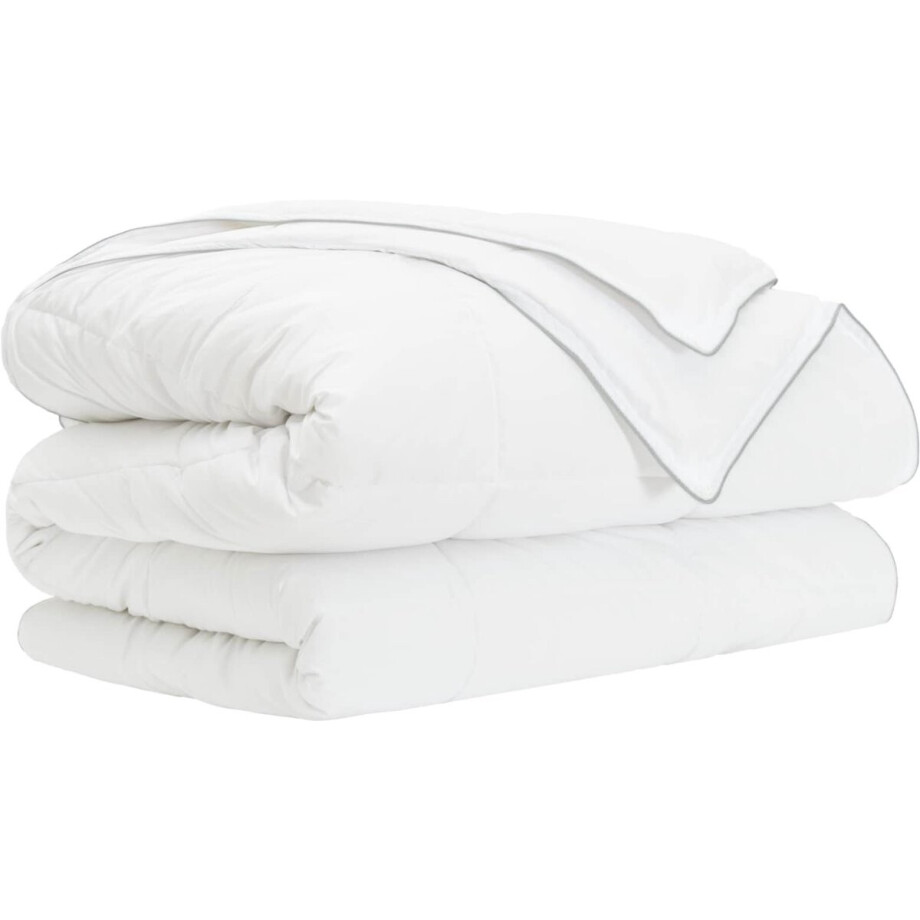 vidaXL - Volledig - Jaar - Dekbed - Wit - 200 - x - 200 - cm - Bamboevezel afbeelding 