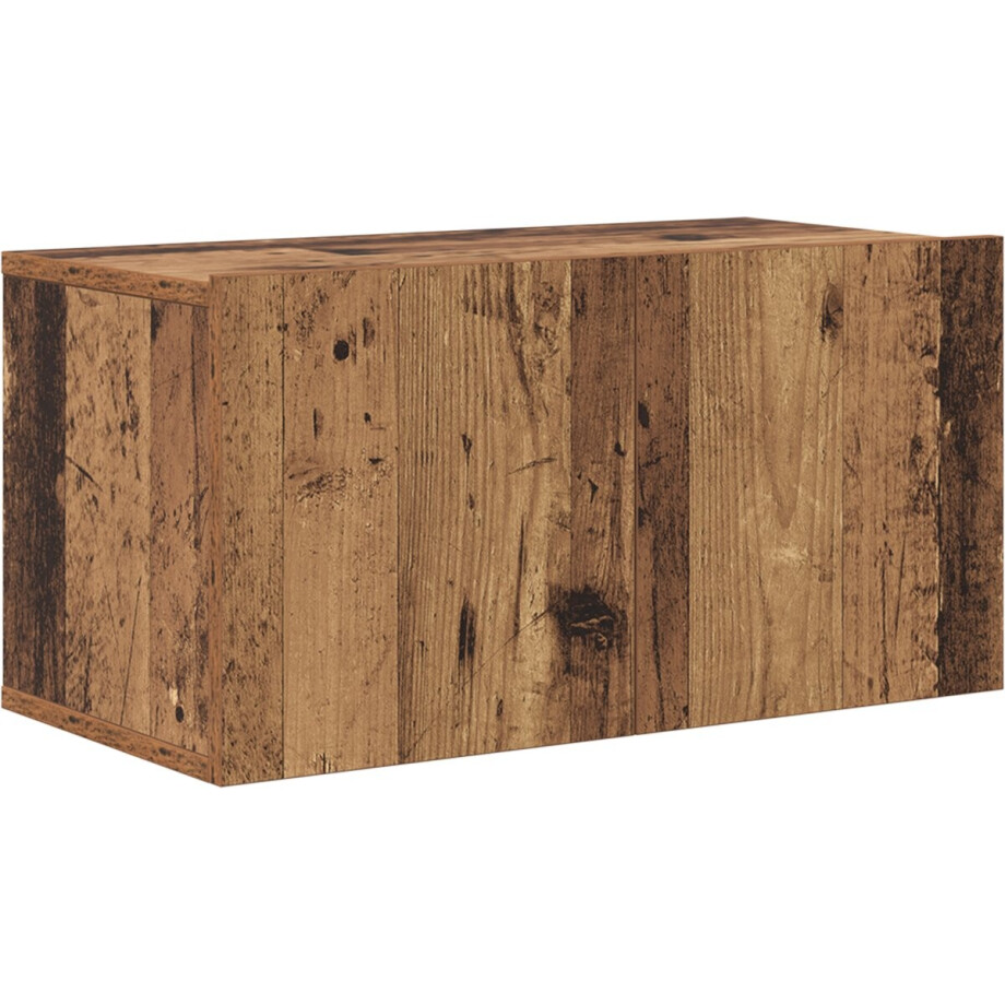 vidaXL - Tv-meubelset - 60 - x - 30 - x - 30 - cm - Bruin - Bewerkt - hout afbeelding 1