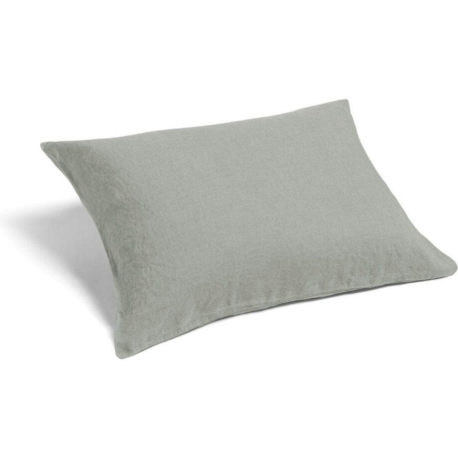 Yumeko kussensloop gewassen linnen mistig groen 60x70 - Biologisch & ecologisch - 1 stuk Yumeko kussensloop gewassen linnen mistig groen 60x70 - Biologisch & ecologisch - 1 stuk afbeelding 1