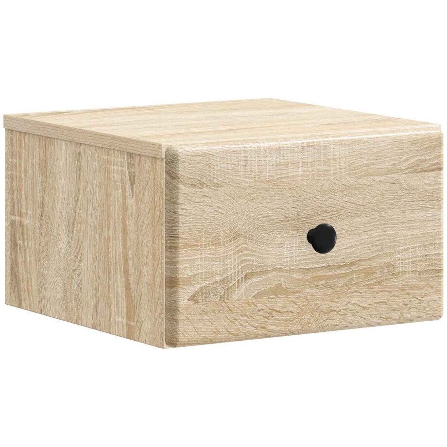 vidaXL - Muurbevestigde - Nachttafel - Sonoma - Eiken - 34,5 - x - 33 - x - 20 - cm vidaXL - Muurbevestigde - Nachttafel - Sonoma - Eiken - 34,5 - x - 33 - x - 20 - cm afbeelding 1