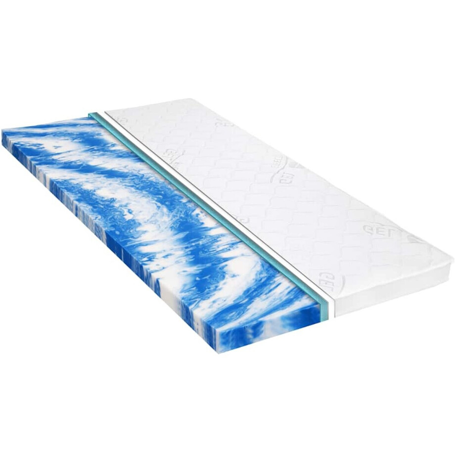 vidaXL - Topmatras - 7 - cm - gelschuim - 180x200 - cm afbeelding 1