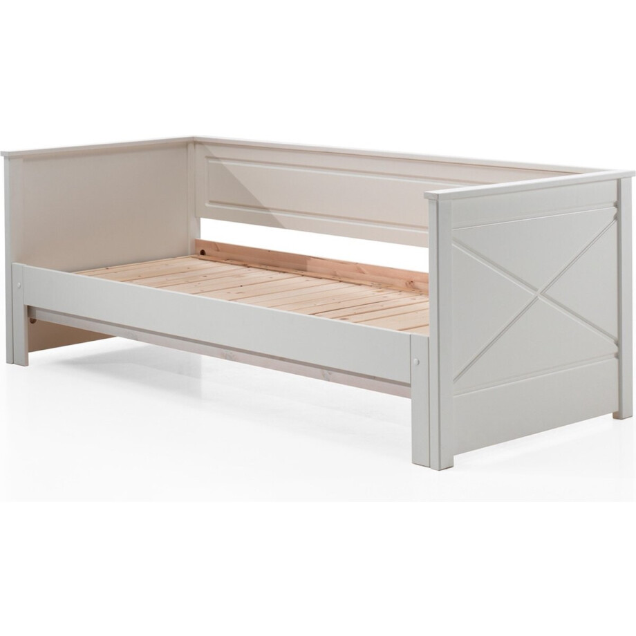 Vipack Bed paneel uitschuifbaar Pino - 90 x 200 cm - wit afbeelding 1