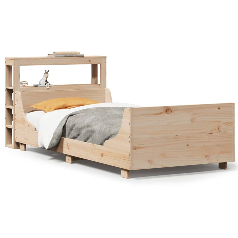 vidaXL - Bedframe - zonder - matras - massief - grenenhout - 90x200 - cm afbeelding 1