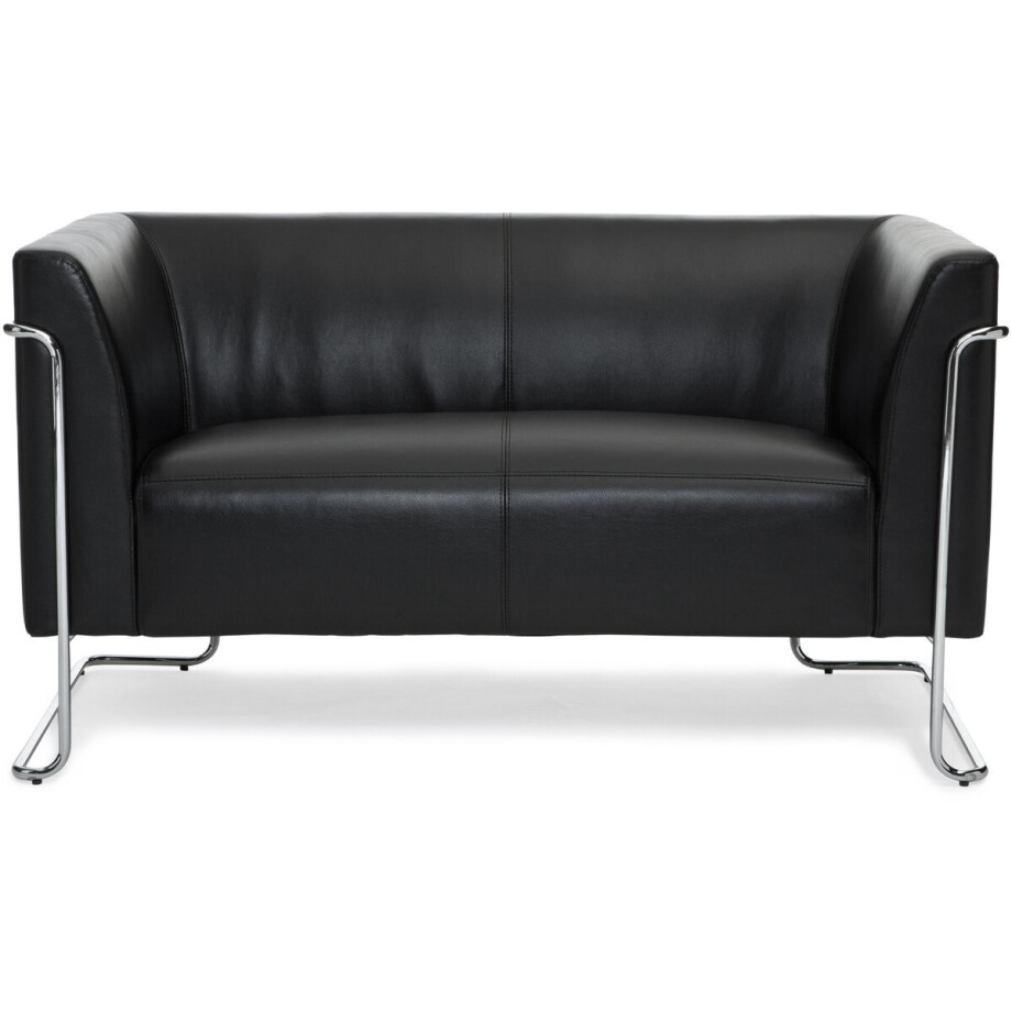 Loungebank CURACAO Kunstleder 2-zitter Zwart hjh OFFICE Loungebank CURACAO Kunstleder 2-zitter Zwart hjh OFFICE afbeelding 1