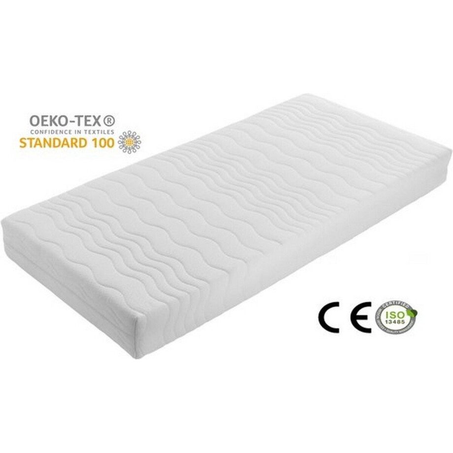 Kikishop-Matras-120x200x14 -Gemiddeld-7 zones-SG25-premium plus tijk- Afritsbaar Wasbaar Tijk-Anti Bacterieel - afbeelding 1