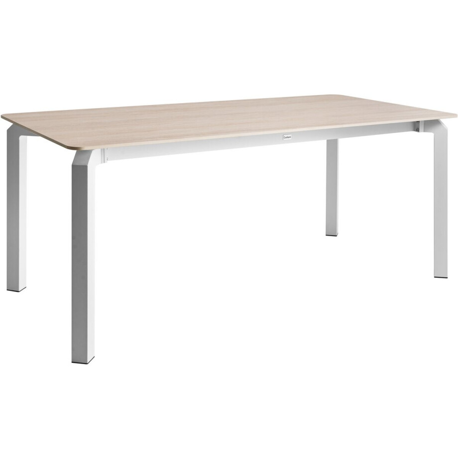 BELIANI FELETTO - Tuintafel - Travertijn - 180 x 90 cm - Gesinterde steen afbeelding 1