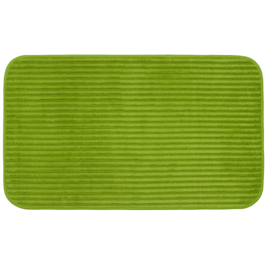 Gözze - Antislip zachte badmat, 100% polyester, 60 x 100 cm - donkergroen Gözze - Antislip zachte badmat, 100% polyester, 60 x 100 cm - donkergroen afbeelding 1