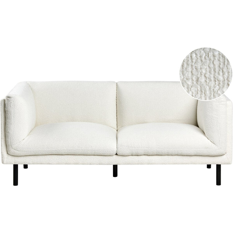 BELIANI VORGOD - Tweezitsbank - Off-white - Bouclé afbeelding 1