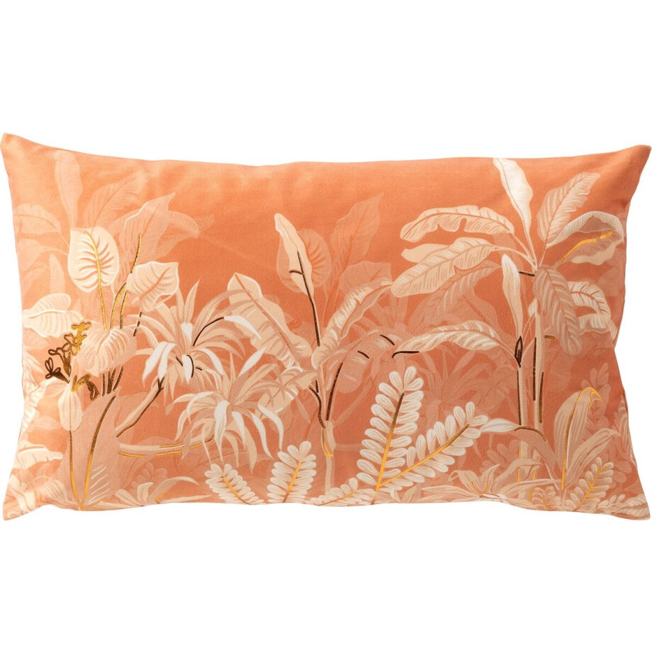 Dutch Decor AARON - kussenhoes 30x50 cm - bladmotief - Peach Bloom - roze - met rits - zonder binnenkussen Dutch Decor AARON - kussenhoes 30x50 cm - bladmotief - Peach Bloom - roze - met rits - zonder binnenkussen afbeelding 1