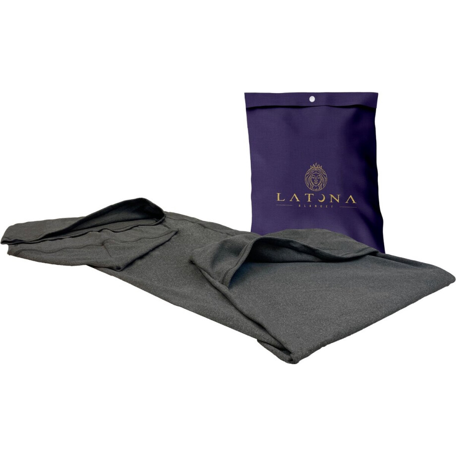 Latona Blanket® Compressie slaapzak - 170 x 40cm - Antraciet - Alternatief voor verzwaringsdeken Latona Blanket® Compressie slaapzak - 170 x 40cm - Antraciet - Alternatief voor verzwaringsdeken afbeelding 1