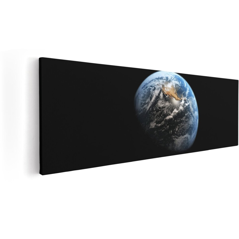 Artaza Canvas Schilderij Aarde - 90x30 cm - Wereldbol Muurdecoratie - Wanddecoratie Ruimte - Decoratie Planeet - Schilderijen Op Canvas Artaza Canvas Schilderij Aarde - 90x30 cm - Wereldbol Muurdecoratie - Wanddecoratie Ruimte - Decoratie Planeet - Schilderijen Op Canvas afbeelding 1