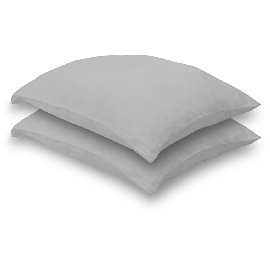 Walra Travel Kussensloop Grijs - 2 Stuks - 100% katoen - 37 x 55 cm Walra Travel Kussensloop Grijs - 2 Stuks - 100% katoen - 37 x 55 cm afbeelding 1