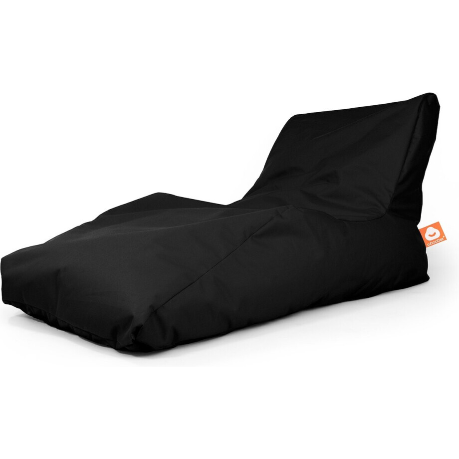 Whoober loungestoel zitzak Bali XL outdoor zwart - Wasbaar - Voor binnen en buiten Whoober loungestoel zitzak Bali XL outdoor zwart - Wasbaar - Voor binnen en buiten afbeelding 1