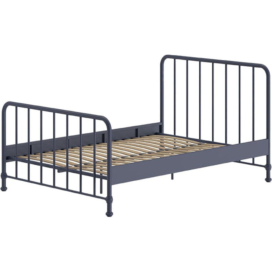 Bed Jay Blauw - Metaal - 140x200cm - Hoogte 110 cm Bed Jay Blauw - Metaal - 140x200cm - Hoogte 110 cm afbeelding 1