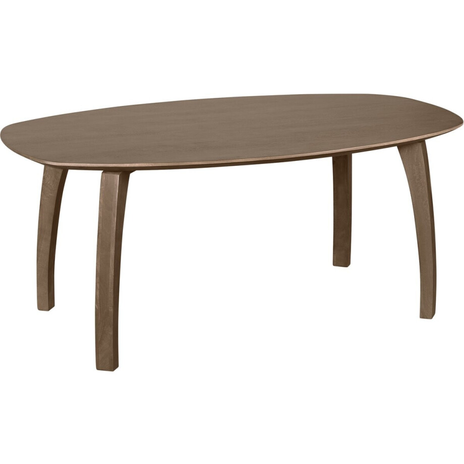 Lewis & Loft Eettafel Luna - FSC® gecertificeerd mangohout - Deens ovaal - 180 x 100 cm - Bruin afbeelding 1