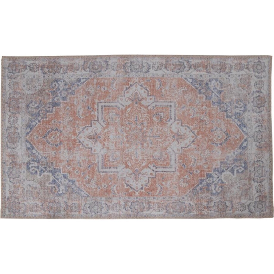 Hawai vloerkleed 200x300 cm oranje en blauw. afbeelding 1