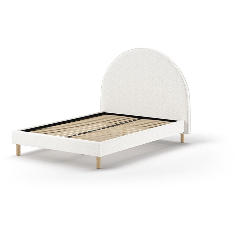 Vipack - Gestoffeerd bed Maeva - 140x200 - Wit Vipack - Gestoffeerd bed Maeva - 140x200 - Wit afbeelding 1