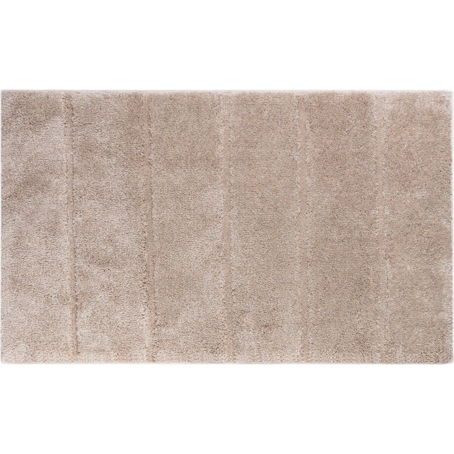 Casilin Badmat Antislip 70x120cm Ray - Waterabsorberende Badkamermat - Wasbaar en Sneldrogend - Voor Douche en Bad - Hoogpolig - Acryl - Rechthoek - Bruin, Sand afbeelding 1